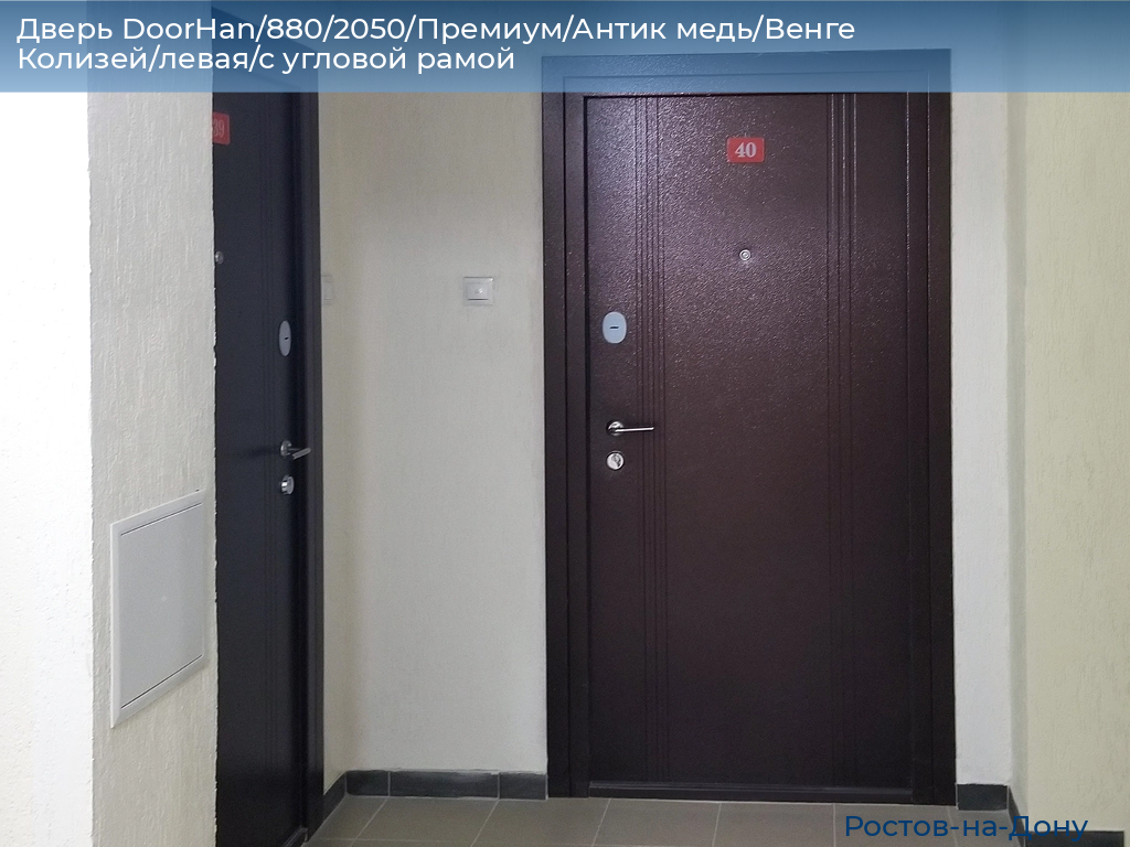 Дверь DoorHan/880/2050/Премиум/Антик медь/Венге Колизей/левая/с угловой рамой, rostov-na-donu.doorhan.ru