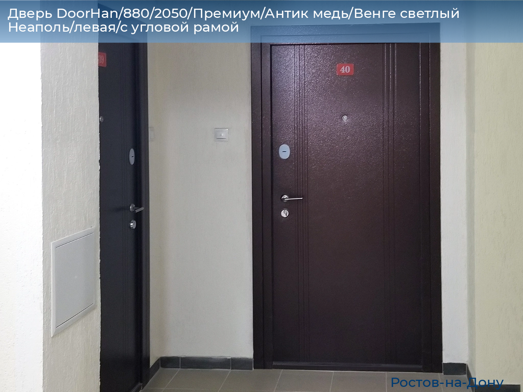 Дверь DoorHan/880/2050/Премиум/Антик медь/Венге светлый Неаполь/левая/с угловой рамой, rostov-na-donu.doorhan.ru