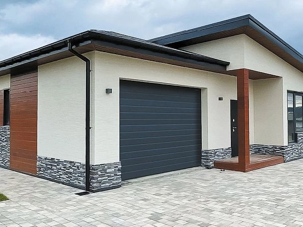 Секционные ворота 3400х2600 мм антрацитовые DoorHan RSD02, rostov-na-donu.doorhan.ru